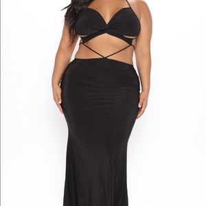 Cut out maxi dress for women